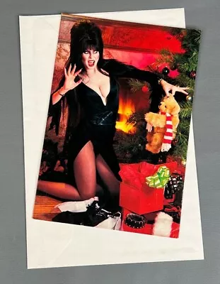 Elvira Christmas Card (1984) Mistress Of The Dark NOS Vintage Art Good Fright S • $34.19