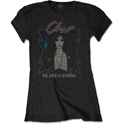 Ladies Cher Heart Of Stone Dancing Queen 1 Official Tee T-Shirt Womens • £15.99