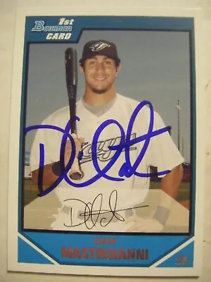 DARIN MASTROIANNI Signed RC TWINS BLUE JAYS 2007 Bowman Draft Baseball Card AUTO • $2.99