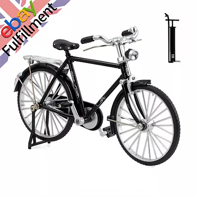 New Mini Bicycle Model Kit Miniature 1:10 Scale Retro Bicycle Alloy Bicycle Toy • £13.18