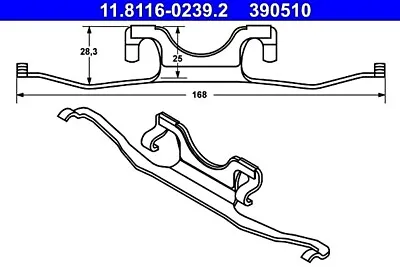 ATE Brake Caliper Spring For BMW E39 34111164611 • $7.90