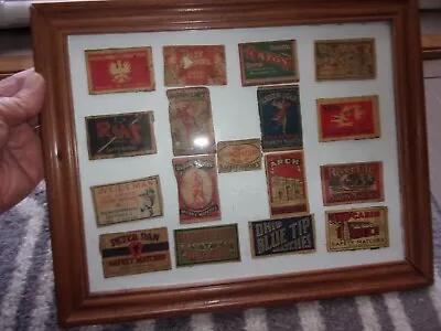 Antique Matchbook Covers In Frame • $25