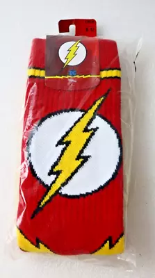 Bioworld New DC Comics The Flash Logo Crew Socks 1 Pair Shoe Size 8-12 • $9.50