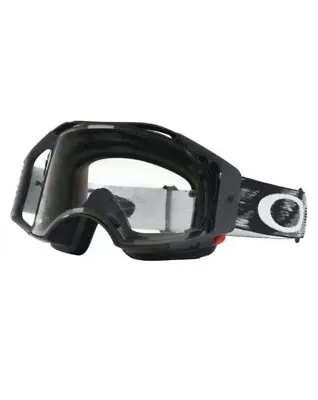 Oakley (MX23) Adult Goggle Airbrake Speed - Jet Black W/Clear Motocross Visor • $112