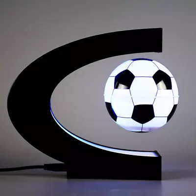 Football Floating Magnetic Levitation Globe Light Soccer Lamp • £28.50