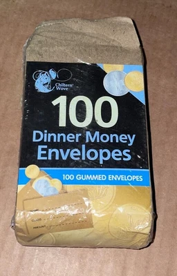 Chiltern Wove Ss612 Dinner Money ENVELOPES 100PKBrown • £4.99