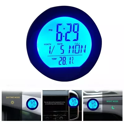 Car&Truck Parts Car Clock 12/24 Hour Format Build-in Battery Digital LCD Display • $21.73