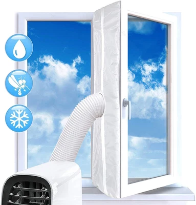 $18.90 • Buy 4M Air Lock Window Seal Cloth Plate Hot Airs Stop Conditioner Outlet Sealing Kit