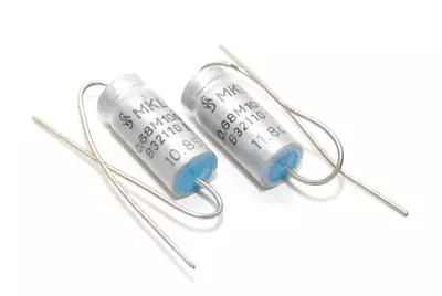 2x Siemens MKL Capacitor Series B32110E 0.68 ÂμF / 100V Audio Capacitor NOS • $18.18