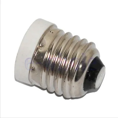 E27 To E14 Extend Base LED Light Lamp Bulb Adapter Converter Screw Socket BS • £1.44