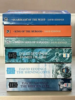 David Eddings 6 Book Bundle Malloreon 1-3 & Tamuli Complete Set Of 3 Matching • £10