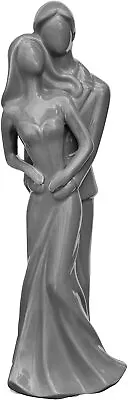 Febland Ceramic Wedding Couple Figurine - Grey - CP148GY • £25.99