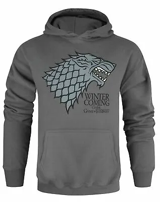 Game Of Thrones Stark Winter Is Coming Charcoal Unisex Hoodie • £34.99