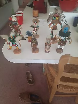 8 Vtg. Native American Kachina Doll Lot..ALL SIGNED. SEE PICTURES FOR DETAILS. • $150.50