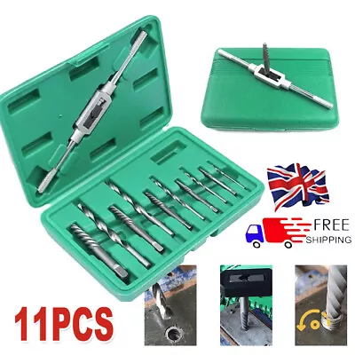 11PC Damaged Broken Screw Extractor Set Drill Bit Bolt Stud Remover Easy Out Kit • £8.49