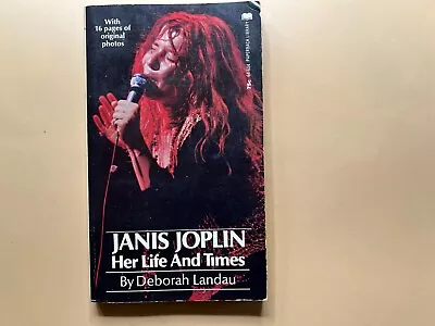 Vintage 1971 – Janis Joplin “Her Life And Times” Book – 1st Edition – Ex Cond • $24.95