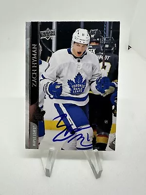 Zach Hyman Signed Autograph 2020-21 Upper Deck Card #165 Maple Leafs Oilers • $9.99