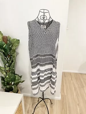 Cecilie Copenhagen Sleeveless Dress In Black/White Size M • $100