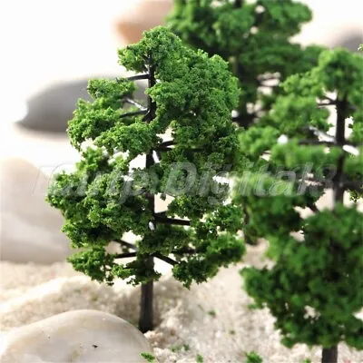 10pcs Train Model Tree Set Railway Wargame Scenery HO N Scale Park Street Layout • $4.94