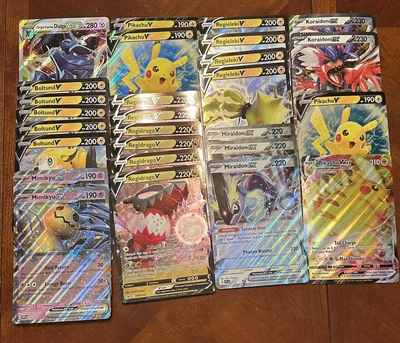 $18.99 • Buy Pokémon Lot Of 29 Jumbo Oversized Cards & 36 Standard Cards  In 4 Pocket Binder