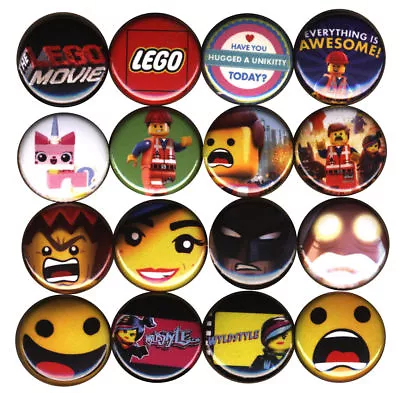 $8.99 • Buy Lego Movie: Set Of 16 Buttons-Badges-Pinbacks Emmett & WyldStyle *party Favors*