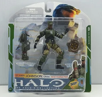 £69.13 • Buy Sgt Avery Johnson UNSC Halo 3 Collection McFarlane 5  Figure NIB 2009