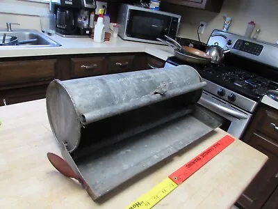 Antique/vtg. Mailbox - Deshler Gavalnized Steel - Cylindrical - Tube  - US Mail • $80
