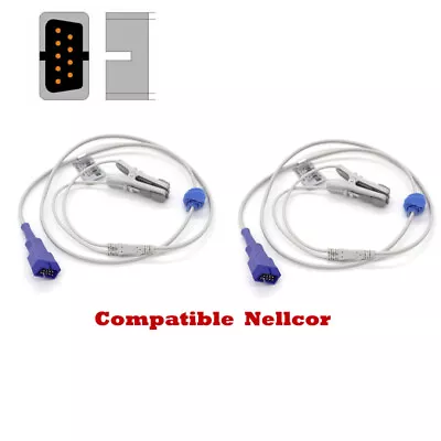 5X New BPM-200N-85 NPB-195 Covidien Pulse Ox Sensor Reusable Ear Clip Sensor • $69.56