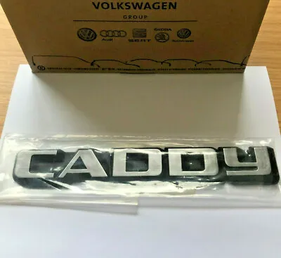 Genuine Vw Caddy Mk1 Pickup 14d Rear Tailgate Badge Emblem 147853687 - New Nos • $160.39