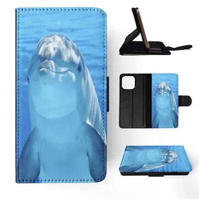 $14.95 • Buy Flip Case For Apple Iphone|cute Aquatic Dolphin Animals #1
