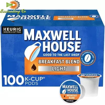 Maxwell House Breakfast Blend Light Roast K Cup Coffee Pods (100 Pk.) • $52.86