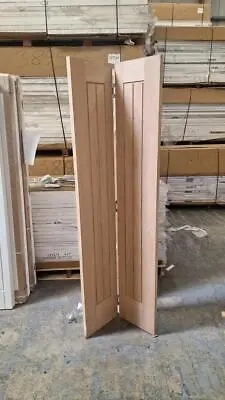Internal Genova Cottage Oak Solid Core BI Fold Doors • £144.99