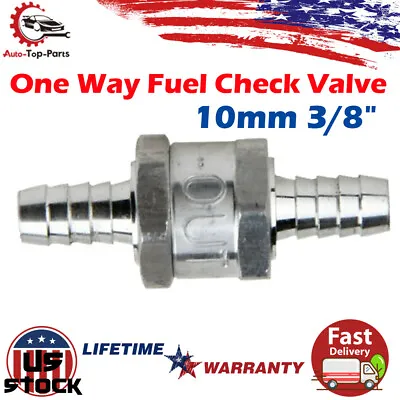 10mm 3/8  Fuel Line Non-Return One Way Air Fuel Oil Check Valve Diesel Gas NEW • $6.99