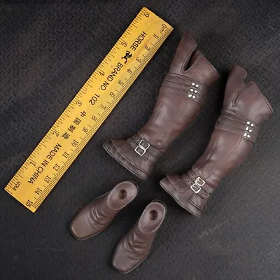1/6 Scale Brown Long Boots For 12''   Dragon TTL Action Figure Brown • £12.73