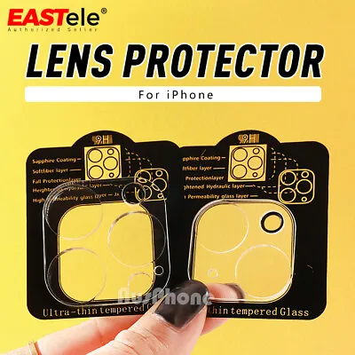 $5.99 • Buy 2X Camera Lens Tempered Glass Screen Protector For IPhone 15 14 13 12 11 Pro Max
