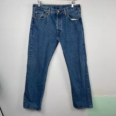 Levi's Men's 501 Straight Leg Button Fly Jeans 33x30 (actual 31x29.5) • $30
