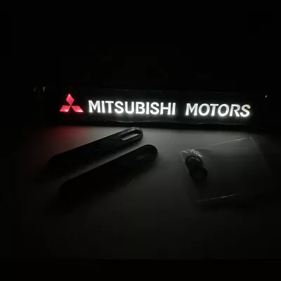 For MITSUBISHI LOGO LED Light Car Front Bumper Grille Emblem Luminescent Badge • $13.95