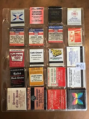 20 Mixed Old Halifax Nova Scotia NS Canada Empty Matchbook Covers  #81 Esso • $7.28