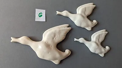 £20 • Buy New Retro - Set (G) 3 Flying Goose Geese Duck Decoration Wall Gift Present Du