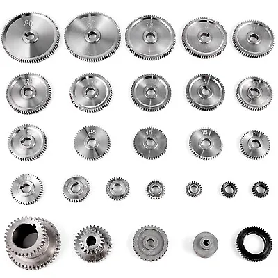 VEVOR 27PCS Metal Lathe Gears Change Gear For Mini Lathes And Milling Machines • £64.79