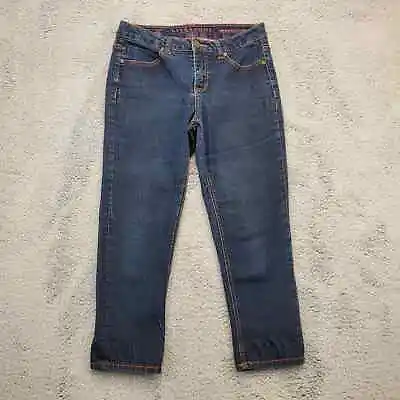 Liverpool Jeans Jeans Womens 6 Blue Denim Michelle's Capri Pockets Casual  • $14.20