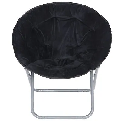Moon Saucer Chair Seat Stool  Oversized  Soft Folding Home Living Room SofaBlack • $28.59