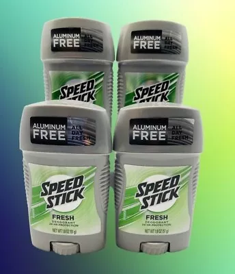 4 X Speed Stick  Fresh Anti-Perspirant/Deodorant-1.8 Oz-Expires:5/24 • $15.95