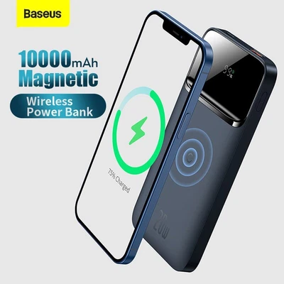 $47.99 • Buy Baseus 20W 10000mAh Magnetic Wireless Fast Charger Power Bank For IPhone Samsung