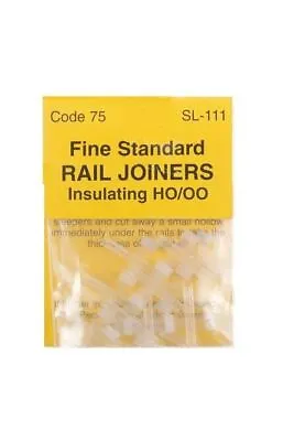 12x Insulated Rail Joiners Code 75/83 - Peco SL-111 - L1 • £5.95