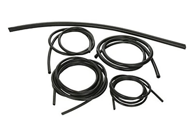 $52.99 • Buy Silicone Vacuum Line Hose Kit 1/8  5/32  5/16  1/4  3/8  25' Total BLACK VIBRANT