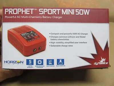 Horizon Hobby Prophet Sport Mini 50W Multi Chemistry Charger DYNC2030 • $24.99