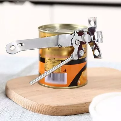 Manual Can Opener Stainless Steel Can Piercer Jar Opener  Camping • £4.15