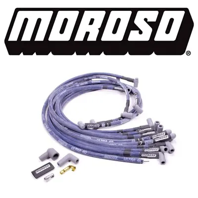 Moroso 73607 Ultra 40 Sleeved Spark Plug Wires SBC Chevy 350 Under Header HEI • $235.99