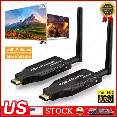 Wireless WIFI HDMI Extender Video Transmitter Receiver PC Laptop To Projector/TV • $66.95